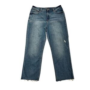 Sound/Style high rise slim straight jeans